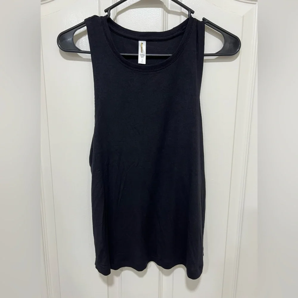Athleta Well Rested Rib Sleep Tank Black NWOT - Picture 5 of 8
